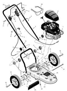 Part Location Diagram of 740260E245 Briggs and Stratton Frame, Trimmer